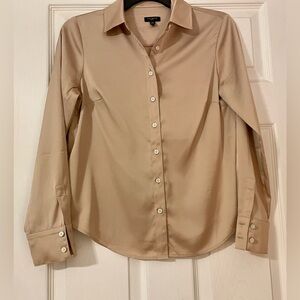 NWOT - Talbots Satin Charmeuse Shirt - PETITE